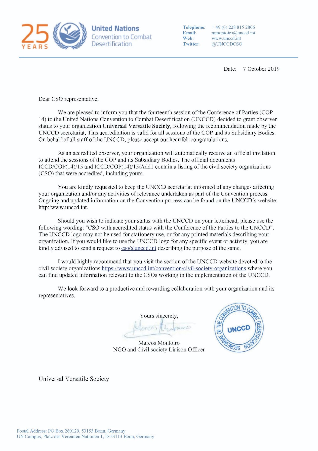 Certificate Of Appreciation
